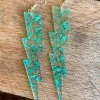 Big Bolt Earrings - Teal -Southern Fried Chics PhotoApr242023 94949AM