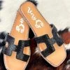 H Street Sandals - Black -Southern Fried Chics PhotoApr262023 12639PM