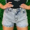 I Knew You Were Trouble Sparkle Denim Shorts -Southern Fried Chics PhotoApr262023 25127PM