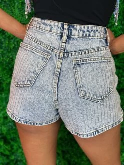 I Knew You Were Trouble Sparkle Denim Shorts -Southern Fried Chics PhotoApr262023 25141PM