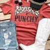 Punchy Rust And Leopard T Shirt -Southern Fried Chics PhotoAug12 110611AM