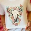 Floral Steer T Shirt -Southern Fried Chics PhotoAug15 101733AM