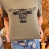 Raise Cow Kids T Shirt -Southern Fried Chics PhotoAug15 103835AM