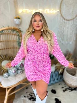 Viva La Dolly Pink Sequin Cocktail Dress -Southern Fried Chics PhotoAug17 11010PM