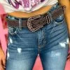 Rhinestone Cowgirl Belt - Purple -Southern Fried Chics PhotoFeb092023 15500PM