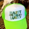 Happy Go Lucky Trucker Hat -Southern Fried Chics PhotoFeb142023 95258AM