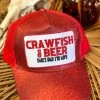 Crawfish And Beer Trucker Hat -Southern Fried Chics PhotoFeb142023 95450AM