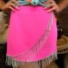 Wrapped In Rhinestones Mini Skirt - Hot Pink 1 Wrapped In Rhinestones Mini Skirt - Hot Pink -Southern Fried Chics PhotoFeb162023 30757PM