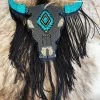Black And Turquoise Sassy Steer Fringe Freshie -Southern Fried Chics PhotoFeb22 94457AM
