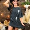 Rhinestone Star T Shirt Dress -Southern Fried Chics PhotoFeb242023 103838AM