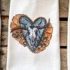 Crooked Horn And Heart Hand Towel 2 Crooked Horn And Heart Hand Towel -Southern Fried Chics PhotoFeb24 92110AM