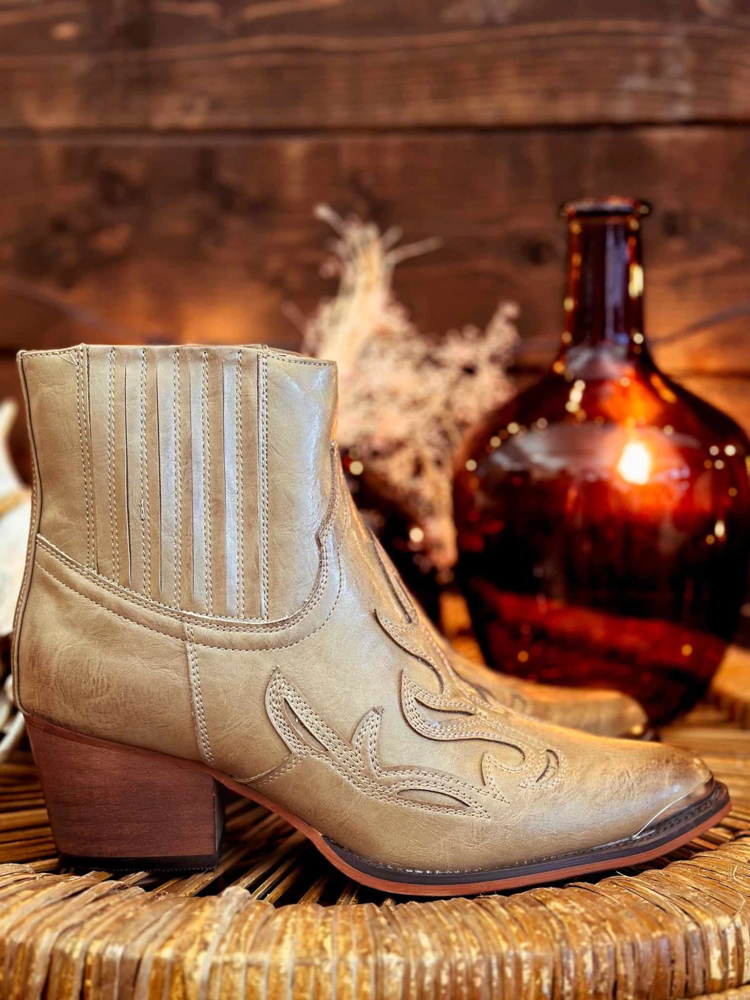 Free Fallin Taupe Booties 3 Free Fallin Taupe Booties