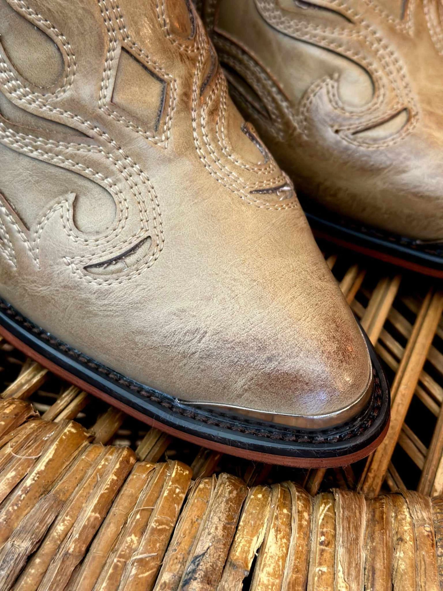 Free Fallin Taupe Booties 5 Free Fallin Taupe Booties - Image 3