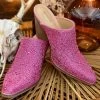 Priscilla In Pink Rhinestone Mules -Southern Fried Chics PhotoJan182023 113047AM