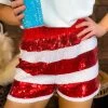 Party In The Patriotic Sequin Shorts -Southern Fried Chics PhotoJan232023 113624AM