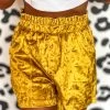 Mustard Vetiver Velvet Shorts -Southern Fried Chics PhotoJul06 51507PM