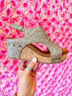 Glitter Culver Wedge - Gold