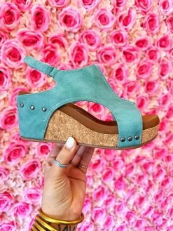 Lady Liberty Wedge - Turquoise