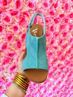Lady Liberty Wedge - Turquoise -Southern Fried Chics PhotoJun012023 124058PM