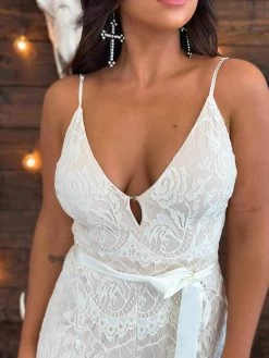 PREORDER I Do Forever Lace Jumpsuit - Ivory -Southern Fried Chics PhotoJun012023 12810PM
