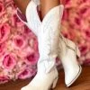 Loretta Boot - White