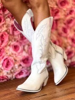 Loretta Boot - White