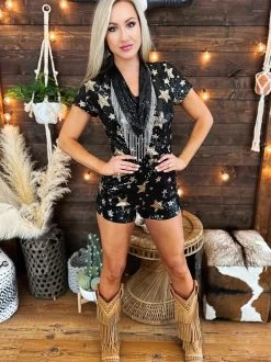 PREORDER Wild As Her Star Romper -Southern Fried Chics PhotoJun062023 15035PM