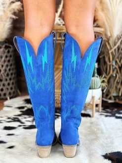 Thunder Road Boot By Dan Post - Blue -Southern Fried Chics PhotoJun072023 24154PM