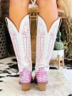 High Lonesome Boot By Dan Post - Fuchsia -Southern Fried Chics PhotoJun072023 32959PM