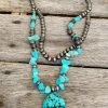 Take Me To The Rodeo Turquoise Necklace