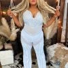 I See You Lookin Jumpsuit - White