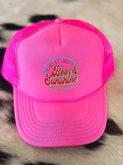 Only BS I Need Trucker Hat - Neon Pink