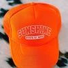 Sunshine State Of Mind Trucker Hat - Neon Orange 2 Sunshine State Of Mind Trucker Hat - Neon Orange -Southern Fried Chics PhotoJun152023 101942AM