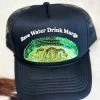 Save Water Drink Margs Sequin Lime Trucker Hat - Black -Southern Fried Chics PhotoJun152023 102657AM