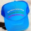 Save Water Drink Margs On Repeat Trucker Hat - Neon Blue -Southern Fried Chics PhotoJun152023 102738AM