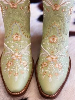Prim Rose Bootie By Dan Post - Mint -Southern Fried Chics PhotoJun162023 33715PM