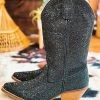 Silver Dollar Rhinestone Boot By Dan Post - Black -Southern Fried Chics PhotoJun162023 34558PM