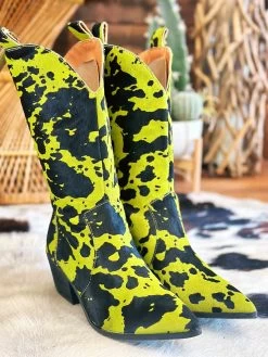 Dan Post Live A Little Boots By Dingo - Lime