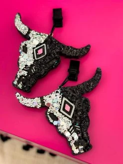 Black Beauty Steer Freshie Vent Clips