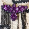 Purple Aztec Thunderbird Fringe Freshie -Southern Fried Chics PhotoMar10 35040PM