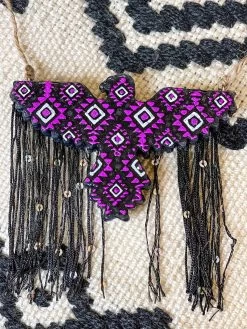 Purple Aztec Thunderbird Fringe Freshie