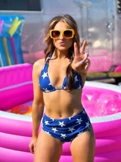 Little Miss Americana Swim Triangle Top