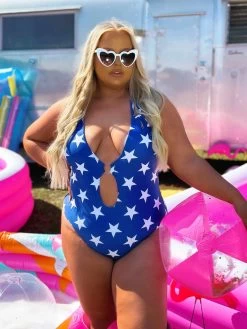 Little Miss Americana Swim One Piece -Southern Fried Chics PhotoMar162023 114924AM