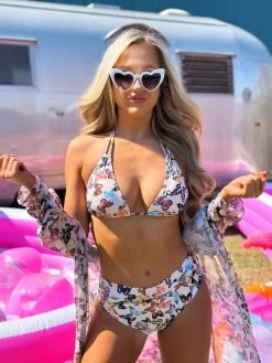 She Flies Butterfly Swim Triangle Top