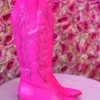 The Neon Cowgirl Boots - Pink -Southern Fried Chics PhotoMar212023 103840AM
