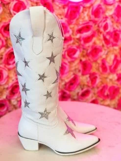 The Lainey Star Boots - White -Southern Fried Chics PhotoMar212023 103926AM
