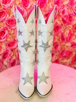 The Lainey Star Boots - White -Southern Fried Chics PhotoMar212023 103942AM