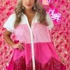 Music City Sweetie Dress - Pink -Southern Fried Chics PhotoMay172023 21402PM
