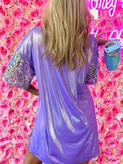 It's My Birthday Sequin Shimmer Tunic Dress -Southern Fried Chics PhotoMay172023 25739PM