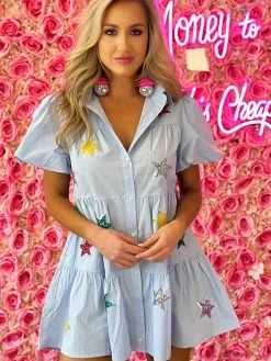 Keeper Of The Stars Dress - Baby Blue